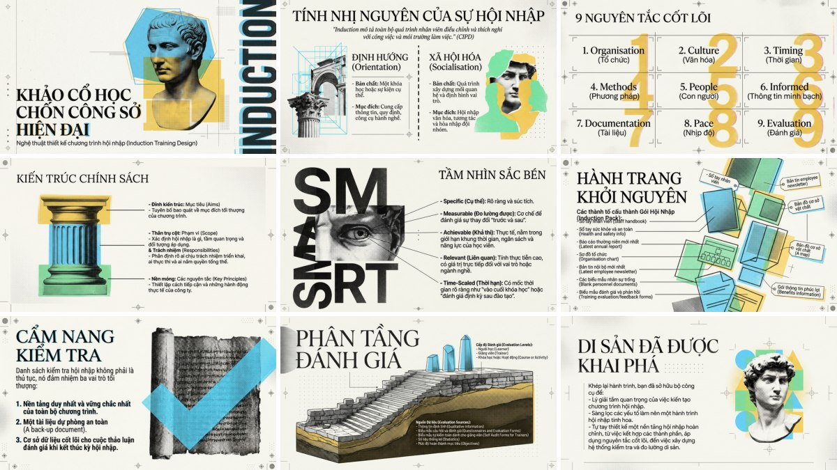 Ảnh mẫu slide phong cách Neo Risograph tạo bằng NotebookLM