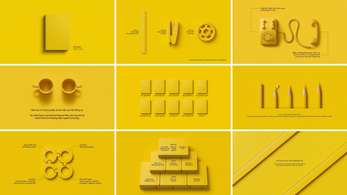 Ảnh mẫu slide phong cách Monochrome Yellow tạo bằng NotebookLM